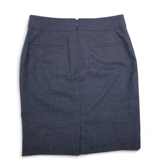 J. CREW FACTORY Wool Pencil Skirt Charcoal Gray Style #46377 - Size 4 - Picture 3 of 6